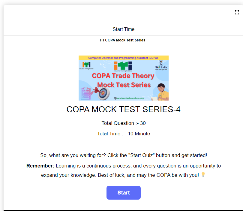 COPA Mock Test Series-4